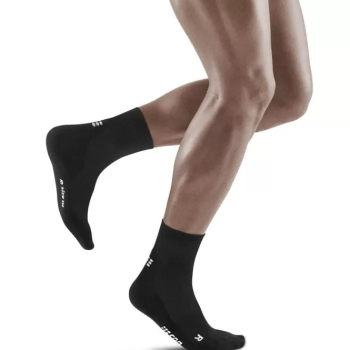 CEP Classic All Black Socks Mid Cut