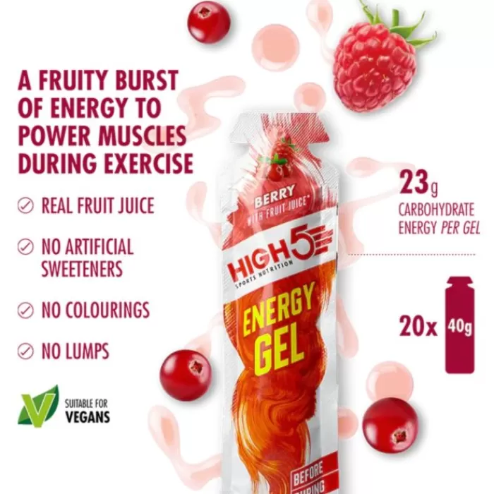 High5 Energy Gel Berry - Box 20x40g