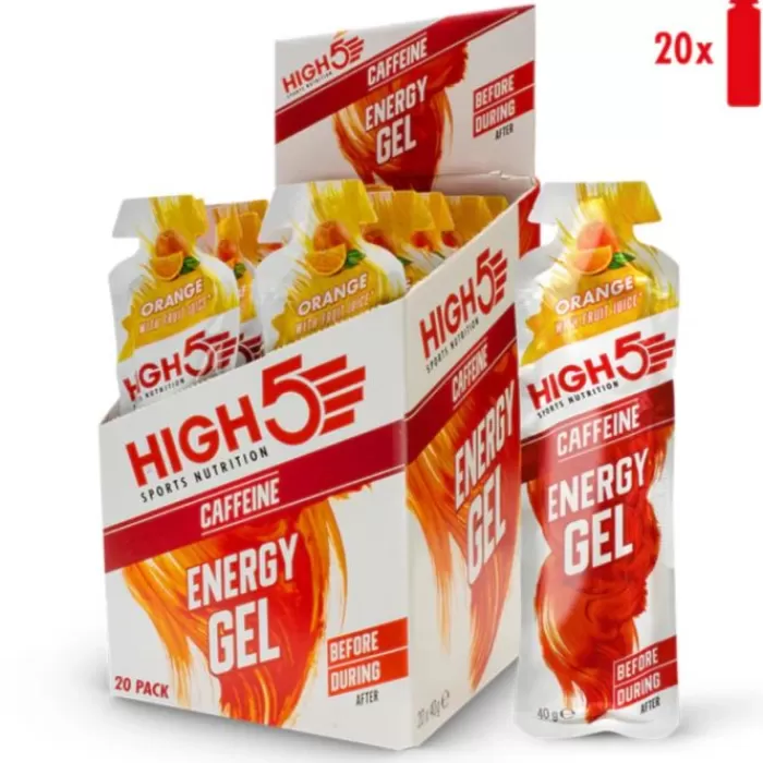 High5 Energy Gel Caffeine Orange - Box 20x40g