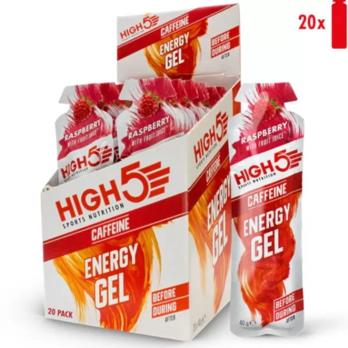 High5 Energy Gel Caffeine Raspberry 20x40g