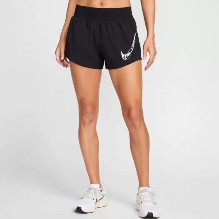 Nike Dri-FIT One Swoosh HyperBright Mid-Rase Brief-Lined Shorts