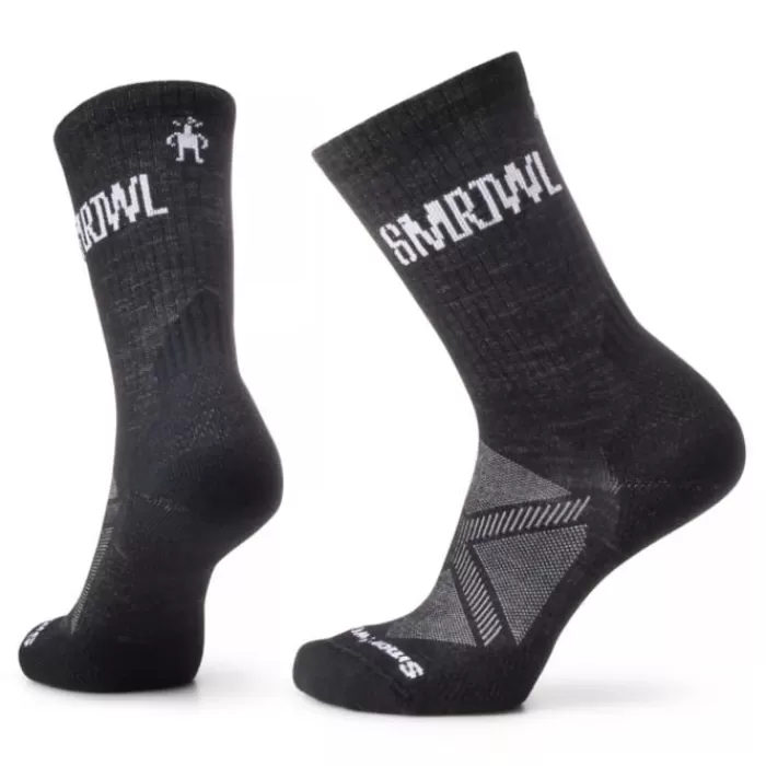 Smartwool Run Athletic  Logo Crew Socks