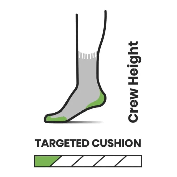 Smartwool Run Athletic  Logo Crew Socks