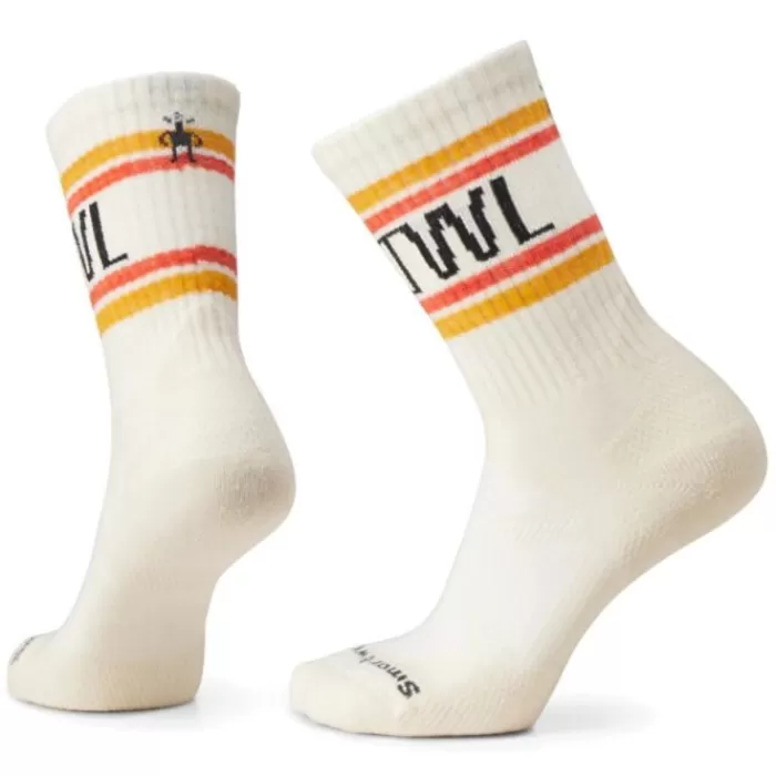 Smartwool Run Athletic Retro Stripe Crew Socks